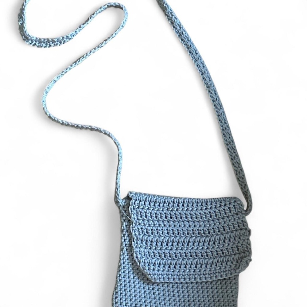 Gray 90s crochet crossbody bag (acc1)